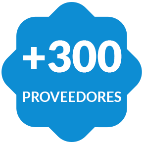 + 300 proveedores